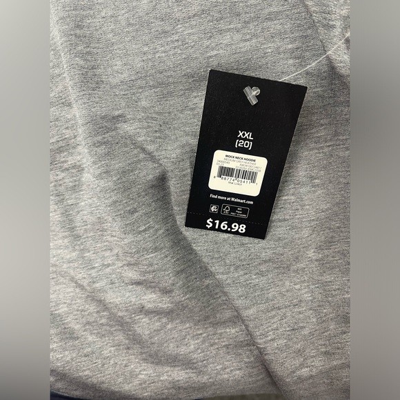 Athletic Works Women's French Terry Mock Neck Hoodie - Picture 5 of 5